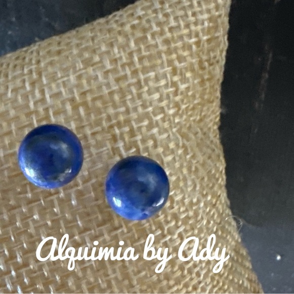 Alquimia by Ady Blue lapis Stud Earrings - Picture 1 of 1